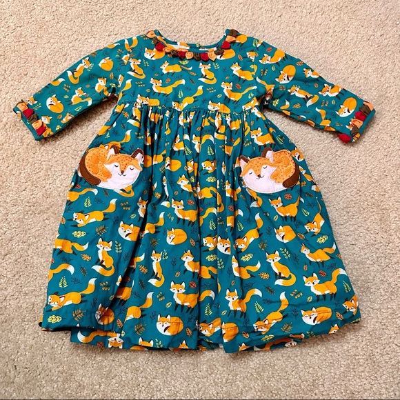 Cotton Kids Fox Dress - Picture 2 of 7